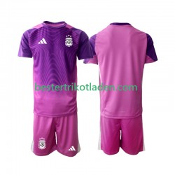 Fußballtrikot Argentinien Torwart Heim Trikot Home 2025 Kurzarm für Kinder