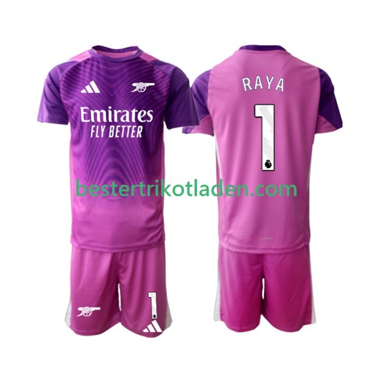 Fußballtrikot Arsenal Raya 1 Torwart Ausweich Trikot 3rd 2025-2026 Kurzarm für Kinder