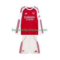 Fußballtrikot Arsenal Heim Trikot Home 2025-2026 Langarm für Kinder