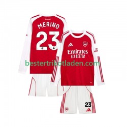 Fußballtrikot Arsenal Merino 23 Heim Trikot Home 2025-2026 Langarm für Kinder