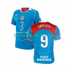 Fußballtrikot Atlético Madrid Alexander Sorloth 9 Ausweich Trikot 3rd 2025-2026 Kurzarm für Herren
