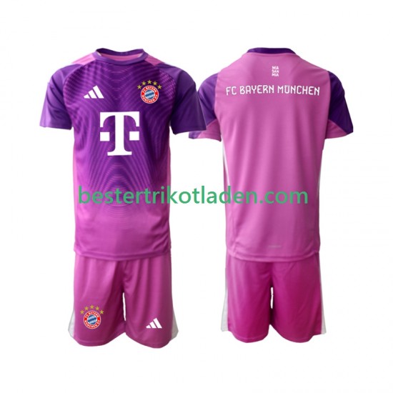 Fußballtrikot FC Bayern München Torwart Viertes trikot 2025-2026 Kurzarm für Kinder