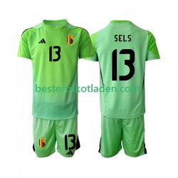 Fußballtrikot Belgien Matz Sels 13 Torwart Heim Trikot Home 2025 Kurzarm für Kinder