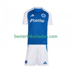 Fußballtrikot Cruzeiro Heim Trikot Home 2025-2026 Kurzarm für Kinder