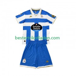 Fußballtrikot Deportivo La Coruna Heim Trikot Home 2025-2026 Kurzarm für Kinder
