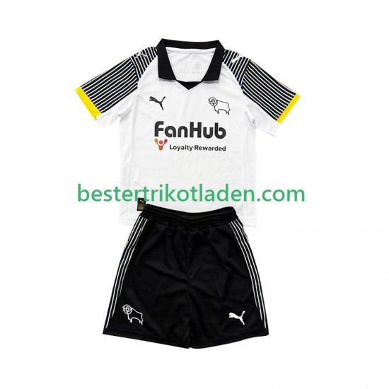 Fußballtrikot Derby County Heim Trikot Home 2025-2026 Kurzarm für Kinder