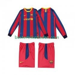 Fußballtrikot FC Barcelona Retro Heim Trikot Home 2011 2010 Langarm für Kinder