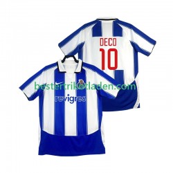 Fußballtrikot FC Porto DECO 10 2003 Retro Heim Trikot Home 2004 Kurzarm für Herren