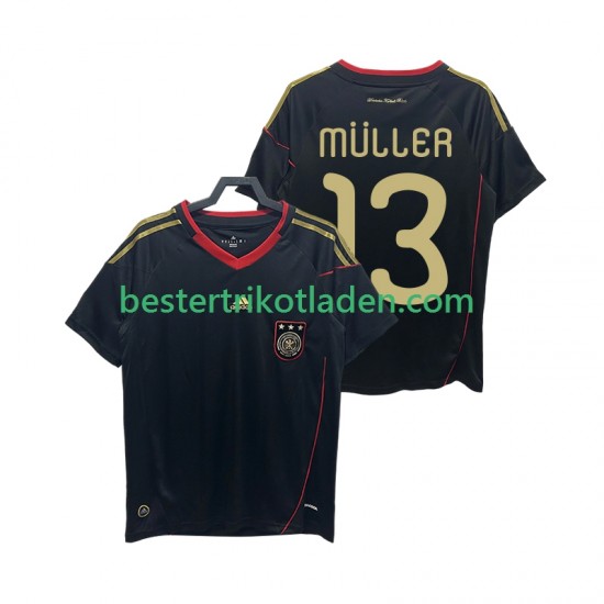 Fußballtrikot Deutschland MULLER 13 Retro Auswärts Trikot Away 2010 Kurzarm für Herren
