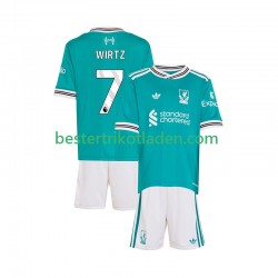 Fußballtrikot Liverpool Florian Wirtz 7 Ausweich Trikot 3rd 2025-2026 Kurzarm für Kinder