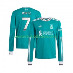 Fußballtrikot Liverpool Florian Wirtz 7 Ausweich Trikot 3rd 2025-2026 Langarm für Herren