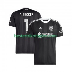 Fußballtrikot Liverpool Alisson Becker 1 Torwart Viertes trikot 2025-2026 Kurzarm für Herren