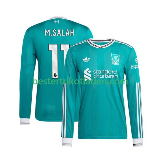 Fußballtrikot Liverpool Mohamed Salah 11 Ausweich Trikot 3rd 2025-2026 Langarm für Herren
