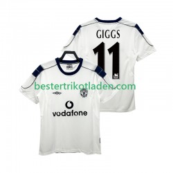 Fußballtrikot Manchester United GIGGS 11 2000 2001 Retro Auswärts Trikot Away Kurzarm für Herren