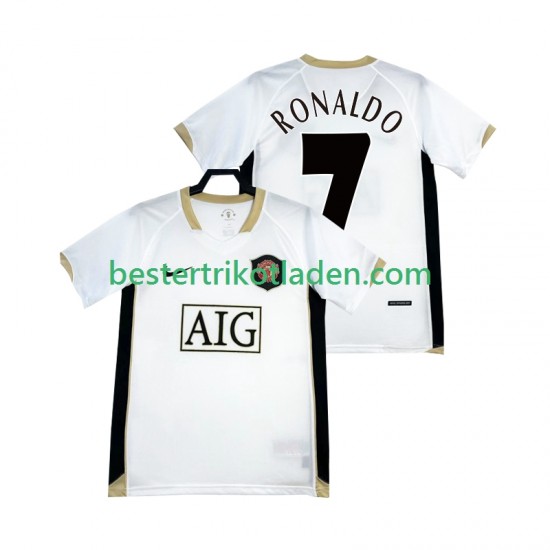Fußballtrikot Manchester United RONALDO 7 -2007 Retro Auswärts Trikot Away 2006 Kurzarm für Herren
