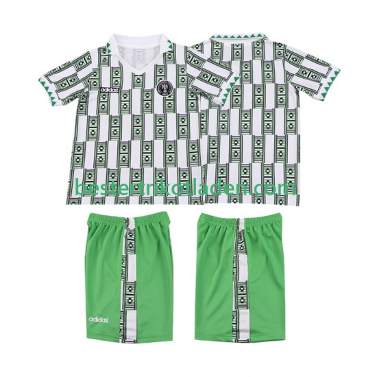 Fußballtrikot Nigeria Retro Auswärts Trikot Away 1994 Kurzarm für Kinder