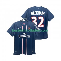 Fußballtrikot Paris Saint-Germain BECKHAM 32 2012 2013 Retro Heim Trikot Home Kurzarm für Herren