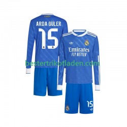 Fußballtrikot Real Madrid Arda Guler 15 Ausweich Trikot 3rd 2025-2026 Langarm für Kinder