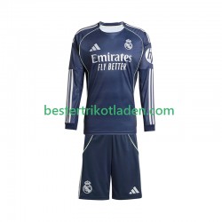 Fußballtrikot Real Madrid Auswärts Trikot Away 2025-2026 Langarm für Kinder