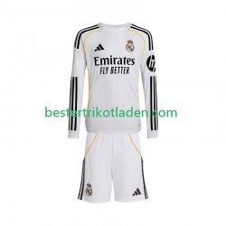 Fußballtrikot Real Madrid Heim Trikot Home 2025-2026 Langarm für Kinder