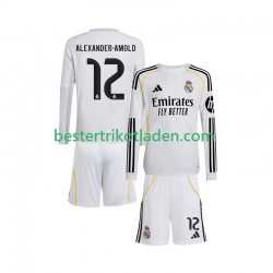 Fußballtrikot Real Madrid Trent Alexander-Arnold 12 Heim Trikot Home 2025-2026 Langarm für Kinder