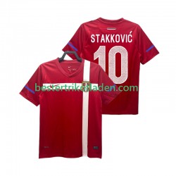 Fußballtrikot Serbien STAKKOVIC 10 Retro Heim Trikot Home 2010 Kurzarm für Herren