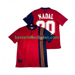 Fußballtrikot Spanien NADAL 20 1996 Retro Heim Trikot Home Kurzarm für Herren