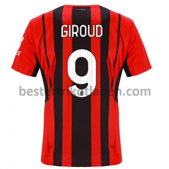 Fußballtrikot AC Milan Olivier Giroud 9 Heim Trikot Home 2021-2022 für Herren