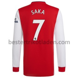 Fußballtrikot Arsenal Bukayo Saka 7 Heim Trikot Home 2021-2022 Langarm für Herren