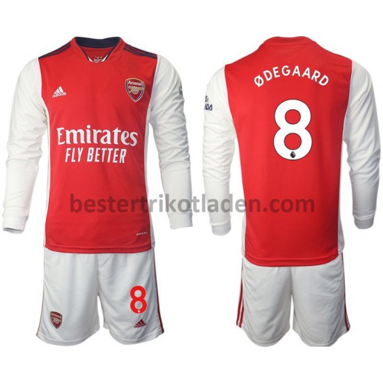 Fußballtrikot Arsenal Odegaard 8 Heim Trikot Home 2021-2022 Langarm für Kinder