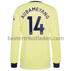 Fußballtrikot Arsenal Pierre-Emerick Aubameyang 14 Auswärts Trikot Away 2021-2022 Langarm für Herren