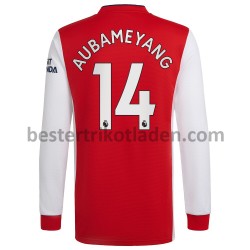 Fußballtrikot Arsenal Pierre-Emerick Aubameyang 14 Heim Trikot Home 2021-2022 Langarm für Herren