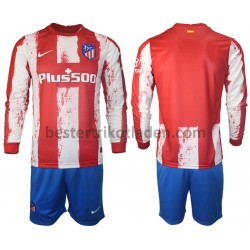 Fußballtrikot Atlético Madrid Heim Trikot Home 2021-2022 Langarm für Kinder
