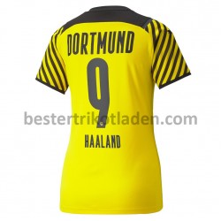 Fußballtrikot BVB Borussia Dortmund Erling Haaland 9 Heim Trikot Home 2021-2022 für Dame