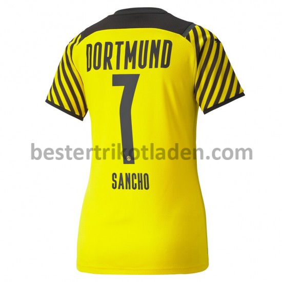 Fußballtrikot BVB Borussia Dortmund Jadon Sancho 7 Heim Trikot Home 2021-2022 für Dame
