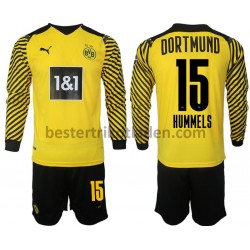 Fußballtrikot Borussia Dortmund Hummels 15 Heim Trikot Home 2021-2022 Langarm für Kinder