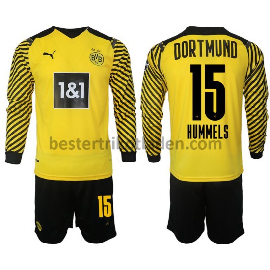 Fußballtrikot Borussia Dortmund Hummels 15 Heim Trikot Home 2021-2022 Langarm für Kinder