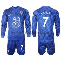 Fußballtrikot Chelsea Kante 7 Heim Trikot Home 2021-2022 Langarm für Kinder