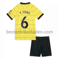 Fußballtrikot Chelsea Thiago Silva 6 Auswärts Trikot Away 2021-2022 für Kinder