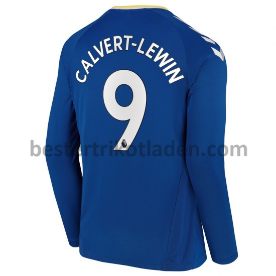 Fußballtrikot Everton Dominic Calvert-Lewin 9 Heim Trikot Home 2021-2022 Langarm für Herren