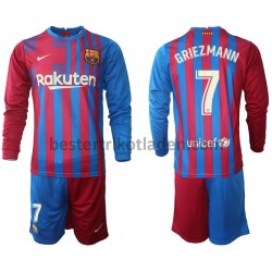 Fußballtrikot FC Barcelona Antoine Griezmann 7 Heim Trikot Home 2021-2022 Langarm für Kinder