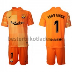 Fußballtrikot FC Barcelona Torwart Ter Stegen 1 Heim Trikot Home 2021-2022 für Kinder