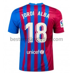 Fußballtrikot FC Barcelona Jordi Alba 18 Heim Trikot Home 2021-2022 für Herren