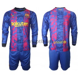 Fußballtrikot FC Barcelona Ausweich Trikot 3rd 2021-2022 Langarm für Kinder