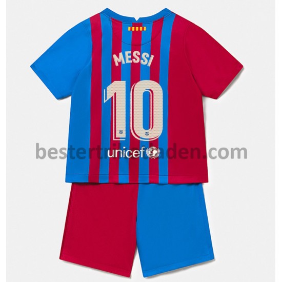 Fußballtrikot FC Barcelona Lionel Messi 10 Heim Trikot Home 2021-2022 für Kinder