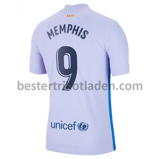Fußballtrikot FC Barcelona Memphis Depay 9 Auswärts Trikot Away 2021-2022 für Herren