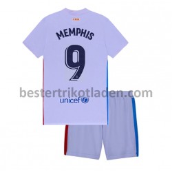 Fußballtrikot FC Barcelona Memphis Depay 9 Auswärts Trikot Away 2021-2022 für Kinder