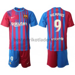 Fußballtrikot FC Barcelona Memphis Depay 9 Heim Trikot Home 2021-2022 für Kinder