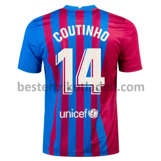 Fußballtrikot FC Barcelona Philippe Coutinho 14 Heim Trikot Home 2021-2022 für Herren