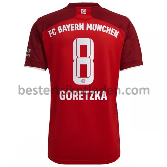Fußballtrikot FC Bayern München Leon Goretzka 8 Heim Trikot Home 2021-2022 für Herren